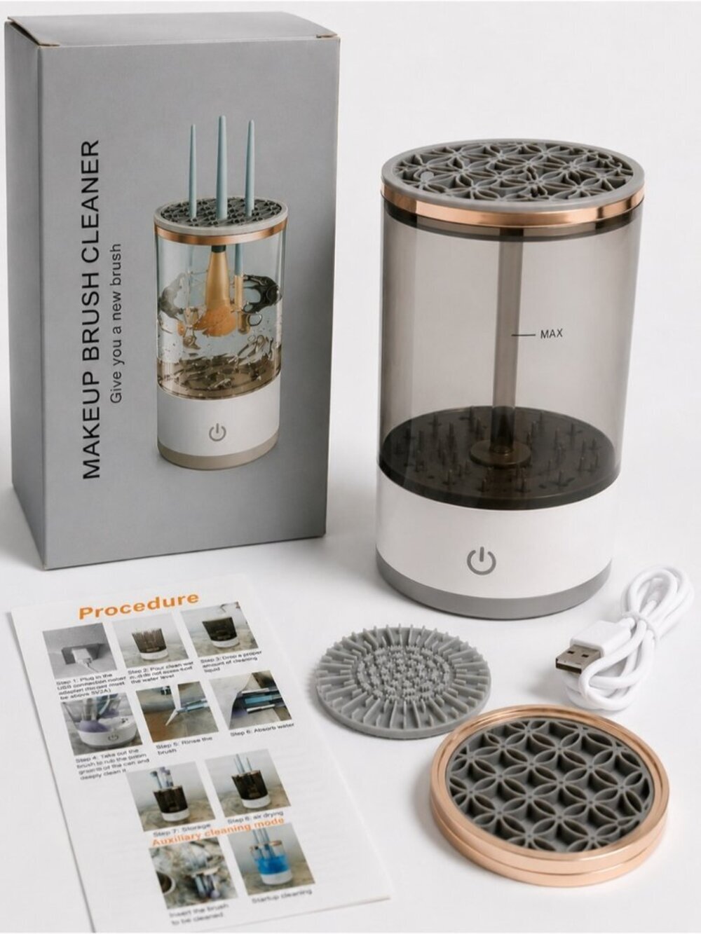 USB Electric Makeup Brush Cleaner & Dryer Machine